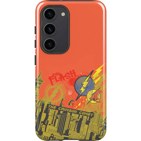 DC Comics The Flash City Collage Art Galaxy S23 Pro Case