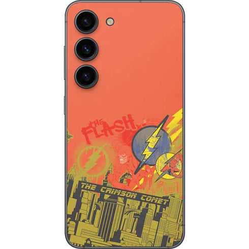 DC Comics The Flash City Collage Art Galaxy S23 Skin