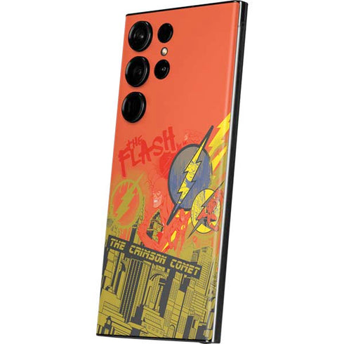 DC Comics The Flash City Collage Art Galaxy S23 Ultra Skin