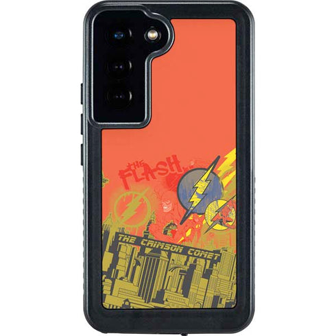 DC Comics The Flash City Collage Art Galaxy S23 Waterproof Case