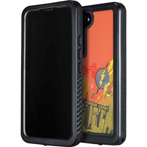 DC Comics The Flash City Collage Art Galaxy S23 Waterproof Case