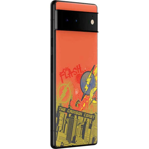 DC Comics The Flash City Collage Art Google Pixel 6 Pro Skin