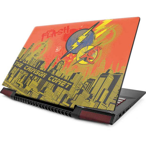 DC Comics The Flash City Collage Art Lenovo IdeaPad Skin