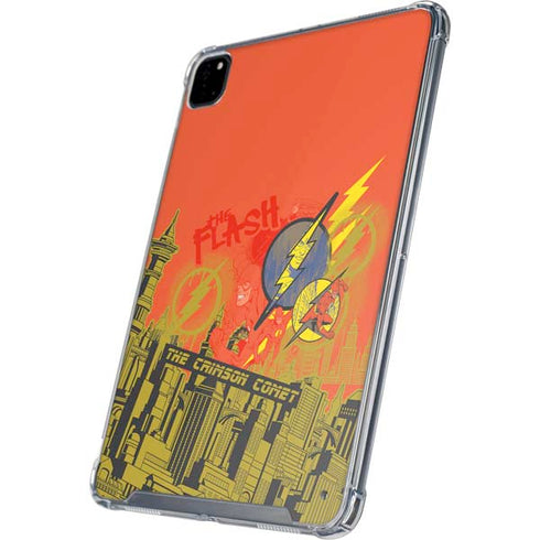 DC Comics The Flash City Collage Art iPad Pro 12.9in (2020) Clear Case
