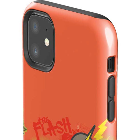DC Comics The Flash City Collage Art iPhone 11 Impact Case