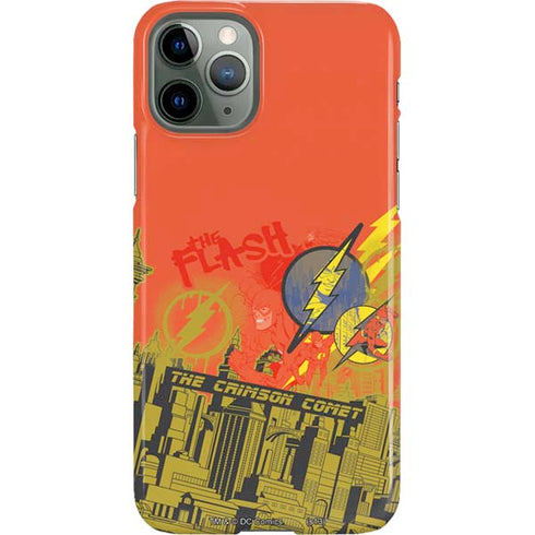 DC Comics The Flash City Collage Art iPhone 11 Pro Lite Case
