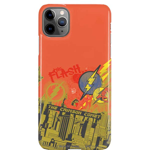 DC Comics The Flash City Collage Art iPhone 11 Pro Max Lite Case