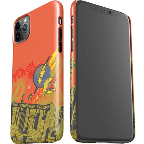 DC Comics The Flash City Collage Art iPhone 11 Pro Max Lite Case