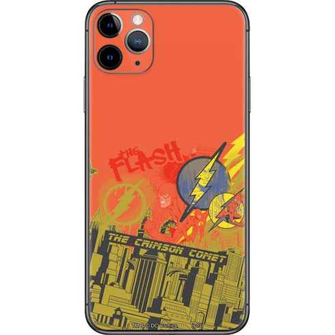 DC Comics The Flash City Collage Art iPhone 11 Pro Max Skin