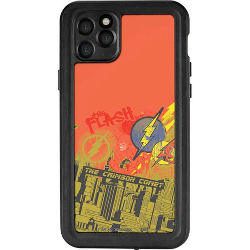 DC Comics The Flash City Collage Art iPhone 11 Pro Max Waterproof Case
