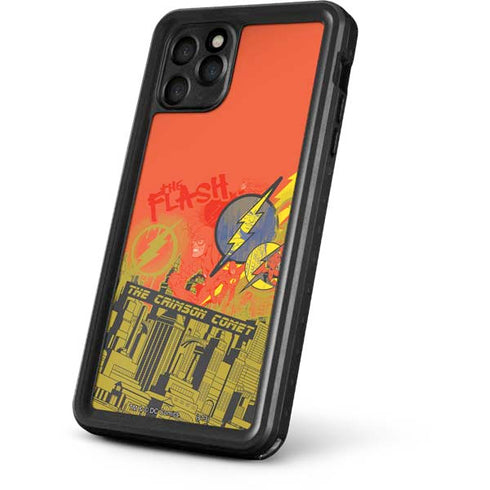 DC Comics The Flash City Collage Art iPhone 11 Pro Max Waterproof Case