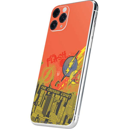 DC Comics The Flash City Collage Art iPhone 11 Pro Skin
