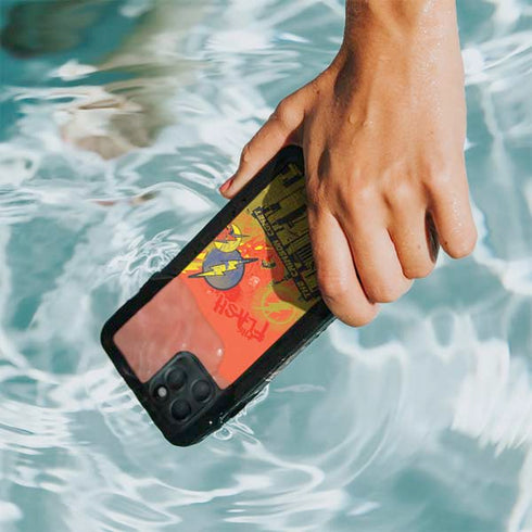 DC Comics The Flash City Collage Art iPhone 11 Pro Waterproof Case