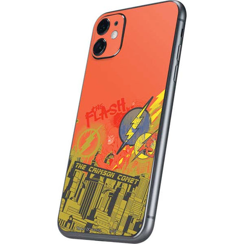 DC Comics The Flash City Collage Art iPhone 11 Skin