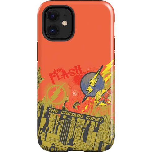 DC Comics The Flash City Collage Art iPhone 12 Mini Impact Case