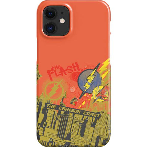 DC Comics The Flash City Collage Art iPhone 12 Mini Lite Case