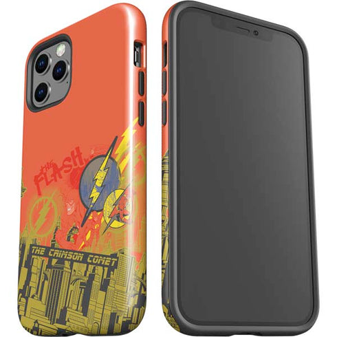 DC Comics The Flash City Collage Art iPhone 12 Pro Impact Case
