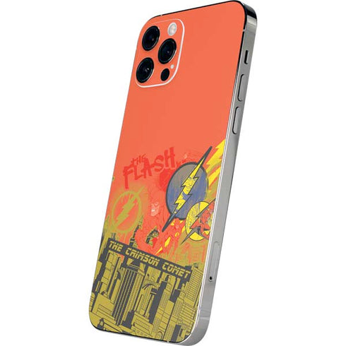 DC Comics The Flash City Collage Art iPhone 12 Pro Skin