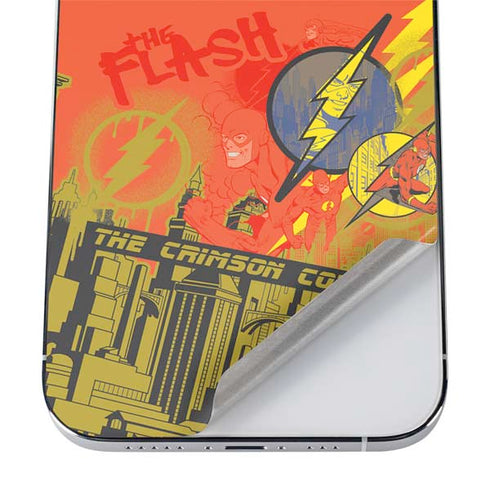 DC Comics The Flash City Collage Art iPhone 12 Pro Skin