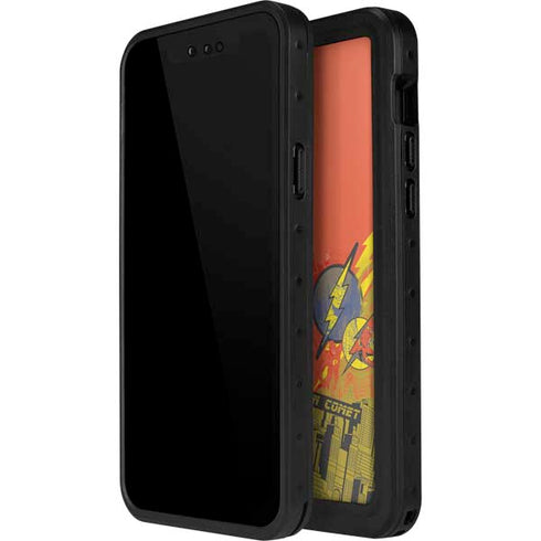DC Comics The Flash City Collage Art iPhone 12 Pro Waterproof Case
