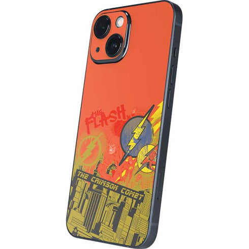 DC Comics The Flash City Collage Art iPhone 13 Mini Skin