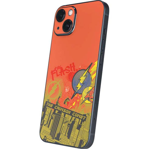 DC Comics The Flash City Collage Art iPhone 14 Plus Skin