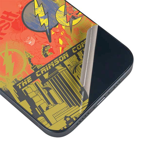 DC Comics The Flash City Collage Art iPhone 14 Plus Skin