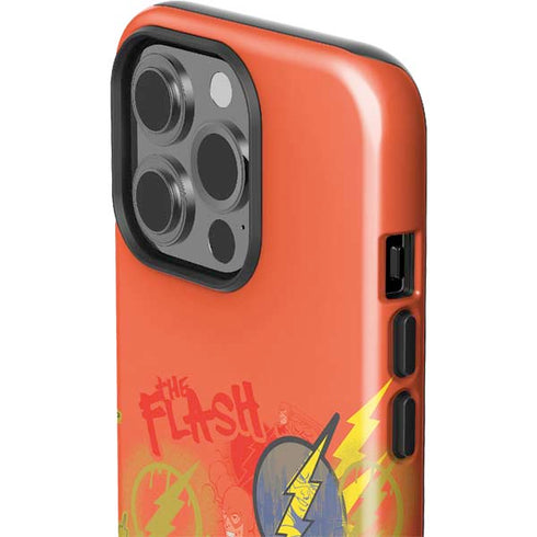 DC Comics The Flash City Collage Art iPhone 15 Pro Impact Case