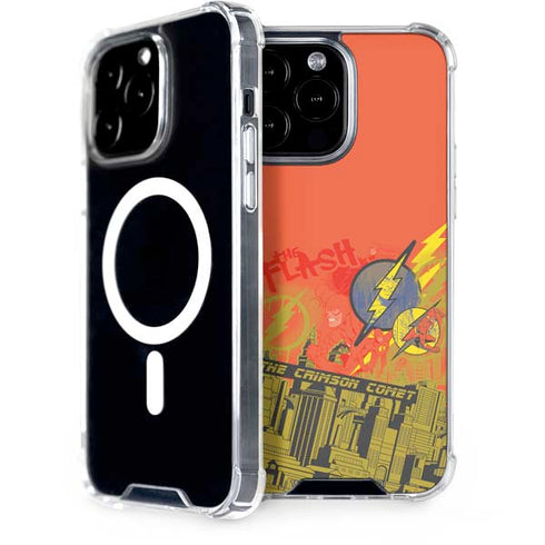 DC Comics The Flash City Collage Art iPhone 14 Pro Max MagSafe Case
