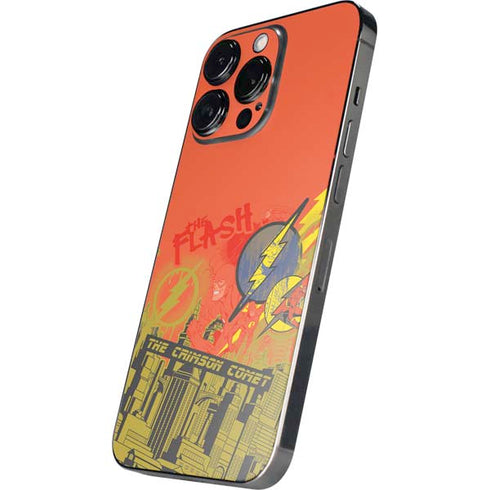 DC Comics The Flash City Collage Art iPhone 14 Pro Skin
