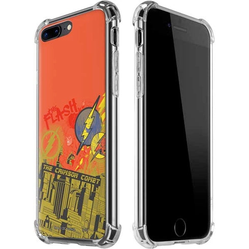 DC Comics The Flash City Collage Art iPhone 7/8 Plus Clear Case