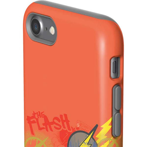 DC Comics The Flash City Collage Art iPhone SE (2nd & 3rd Gen) Pro Case