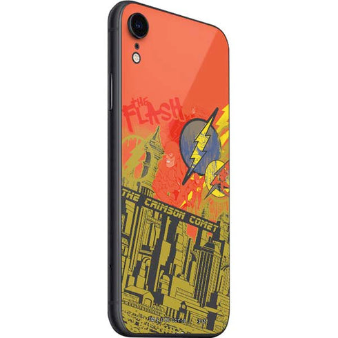 DC Comics The Flash City Collage Art iPhone SE (2nd & 3rd Gen) Skin