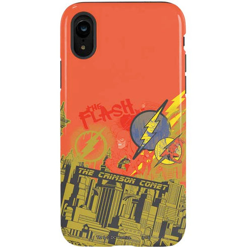 DC Comics The Flash City Collage Art iPhone XR Pro Case