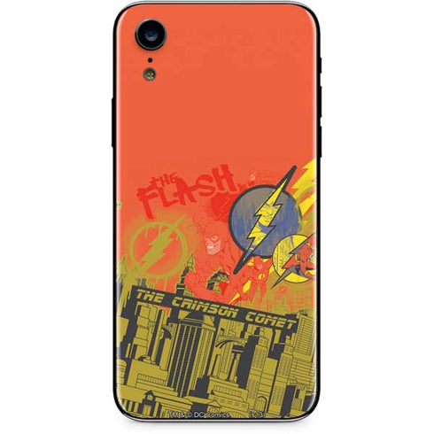 DC Comics The Flash City Collage Art iPhone XR Skin