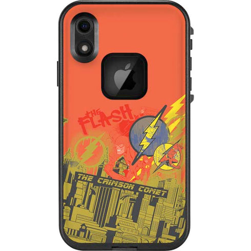DC Comics The Flash City Collage Art LifeProof Fre iPhone Skin