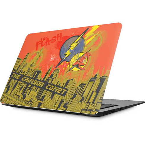 DC Comics The Flash City Collage Art Apple MacBook Skin
