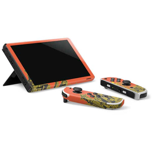 DC Comics The Flash City Collage Art Nintendo Switch OLED (2021) Skin