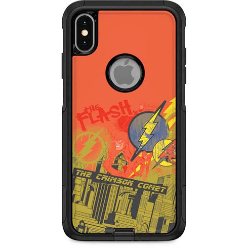 DC Comics The Flash City Collage Art Otterbox Commuter iPhone Skin