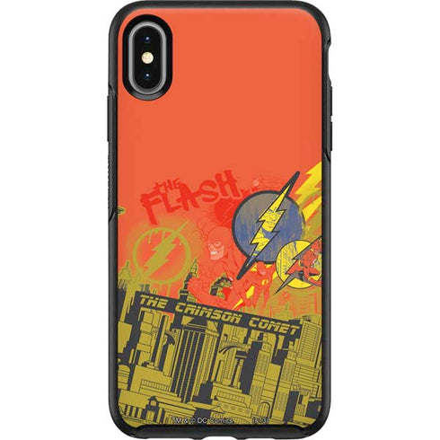 DC Comics The Flash City Collage Art Otterbox Symmetry iPhone Skin