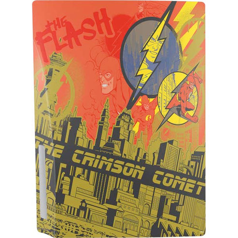 DC Comics The Flash City Collage Art PS5 Console Skin