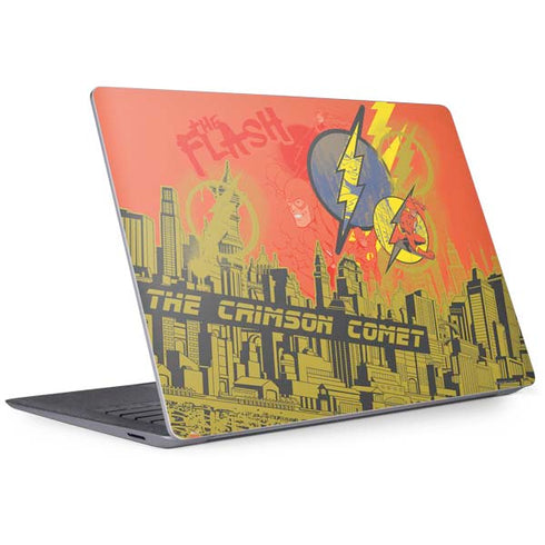 DC Comics The Flash City Collage Art Surface Laptop 3 13.5in Skin