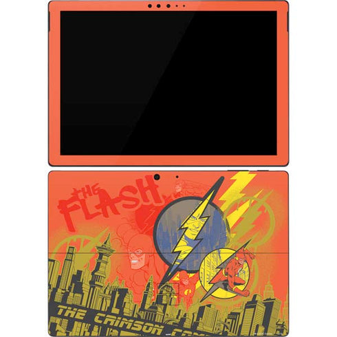 DC Comics The Flash City Collage Art Surface Pro 7 Skin