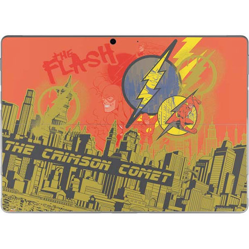 DC Comics The Flash City Collage Art Surface Pro 9 Skin