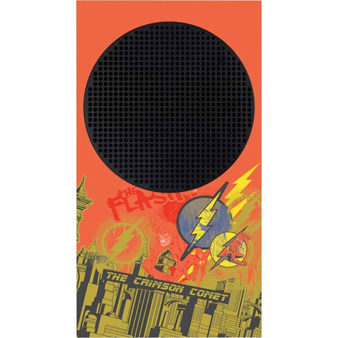 DC Comics The Flash City Collage Art Xbox Series S Console Skin