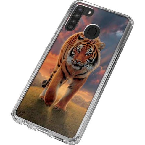 Vincent Hie Rising Tiger Galaxy A21 Clear Case
