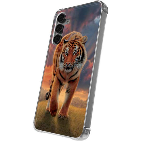 Rising Tiger by Vincent Hie Galaxy S24 Plus Clear Case