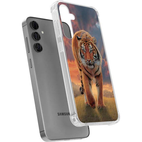 Rising Tiger by Vincent Hie Galaxy S24 Plus Clear Case