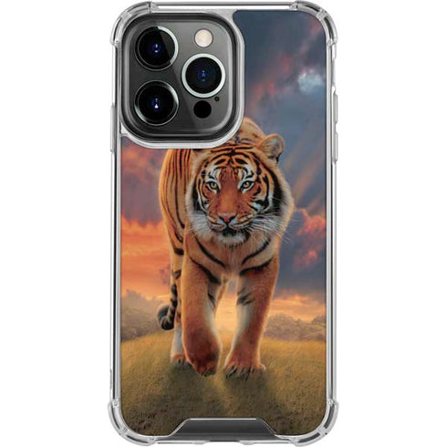 Rising Tiger by Vincent Hie iPhone 15 Pro Clear Case