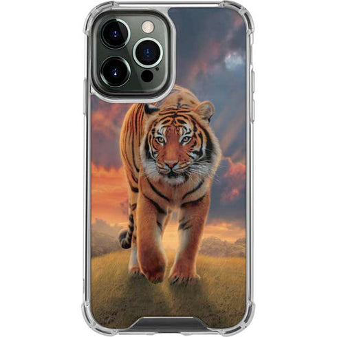 Rising Tiger by Vincent Hie iPhone 15 Pro Max Clear Case